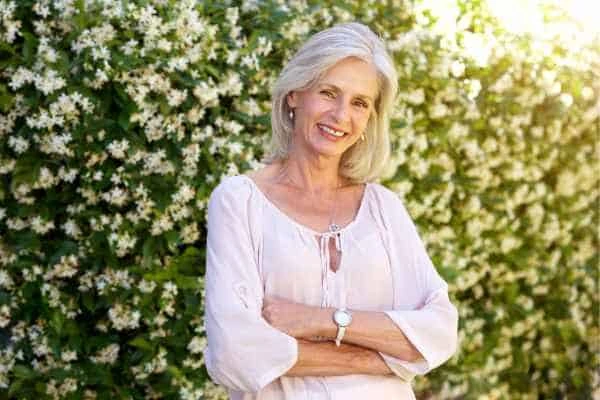 Older woman happy with urinary incontinence treatment Kenilworth